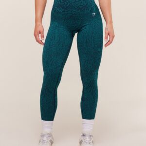 gymshark adapt animal seamless leggings navy/brand blue