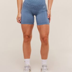 gymshark adapt animal seamless shorts worn blue/peri blue