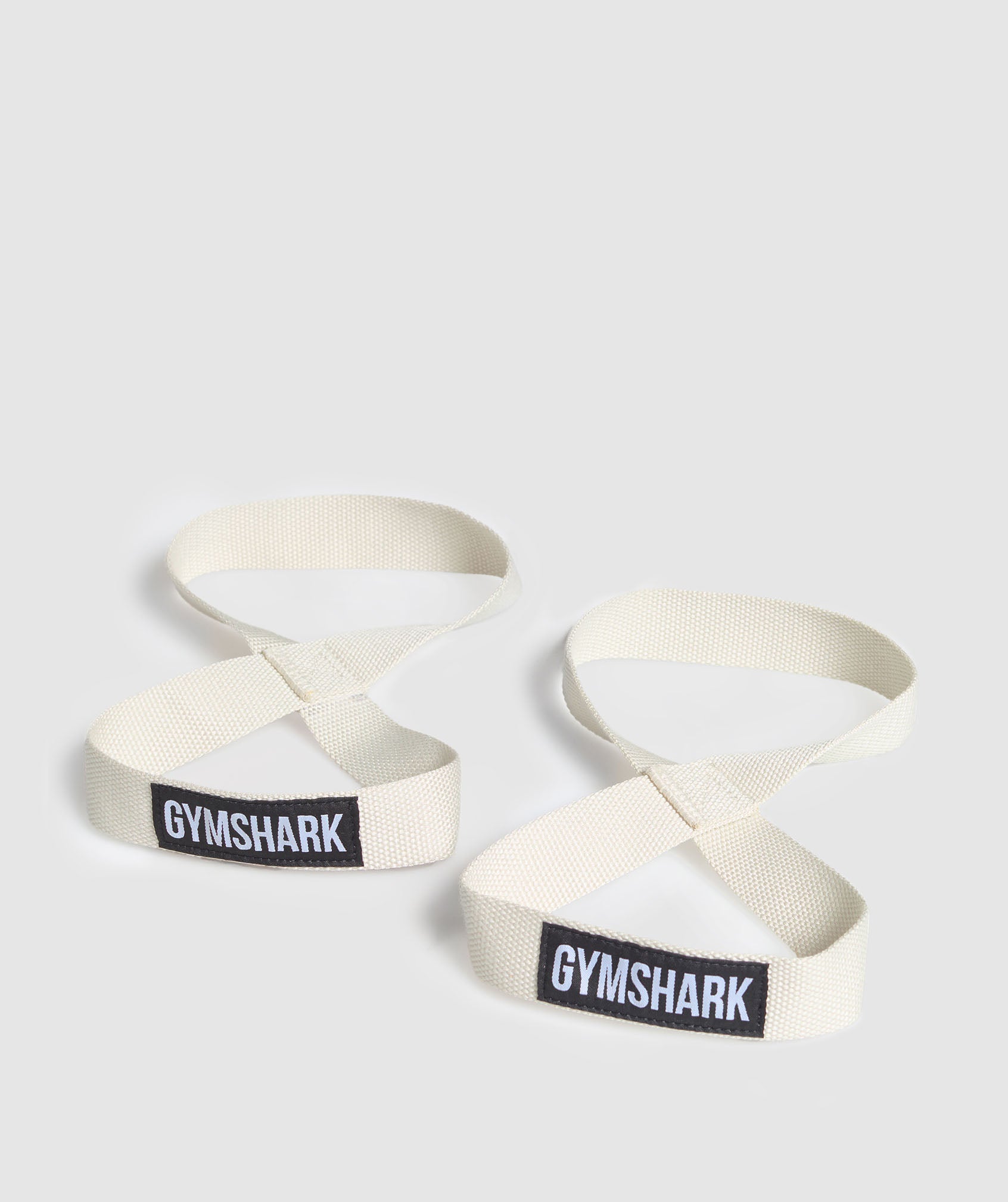 gymshark figure 8 lifting straps oat white gymshark figure 8 lifting straps oat white