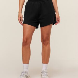 gymshark collegiate graphic short black