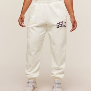 gymshark gslc lifting club cuffed joggers soft white