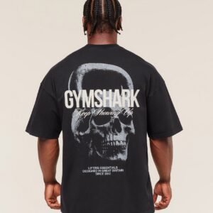 gymshark deadweight t shirt black
