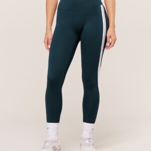 gymshark piping legging deep petrol blue/smoke blue/soft white