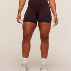 gymshark legacy logo tight shorts cherry purple