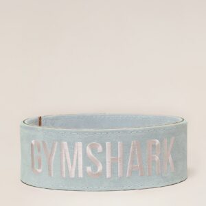 gymshark lever lifting belt cool blue