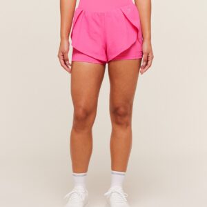 gymshark running 2 in 1 shorts energy pink