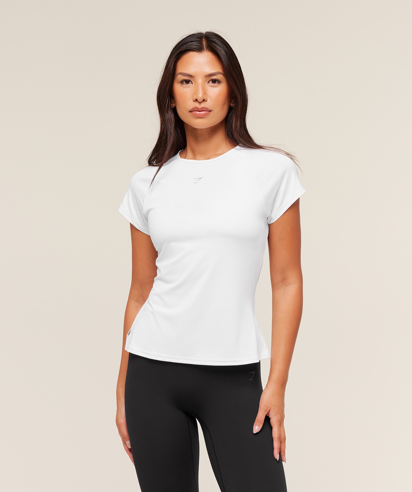 gymshark running back vent t shirt white gymshark running back vent t shirt white