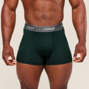 gymshark sports tech boxer 3pk silver grey/brand blue/deep petrol blue