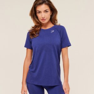 gymshark vital light t shirt cobalt purple marl