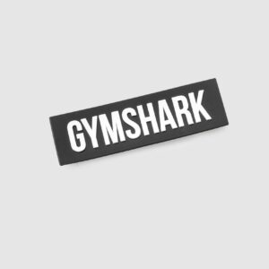 gymshark wordmark velcro patch black