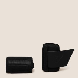 gymshark rigid wrist straps black